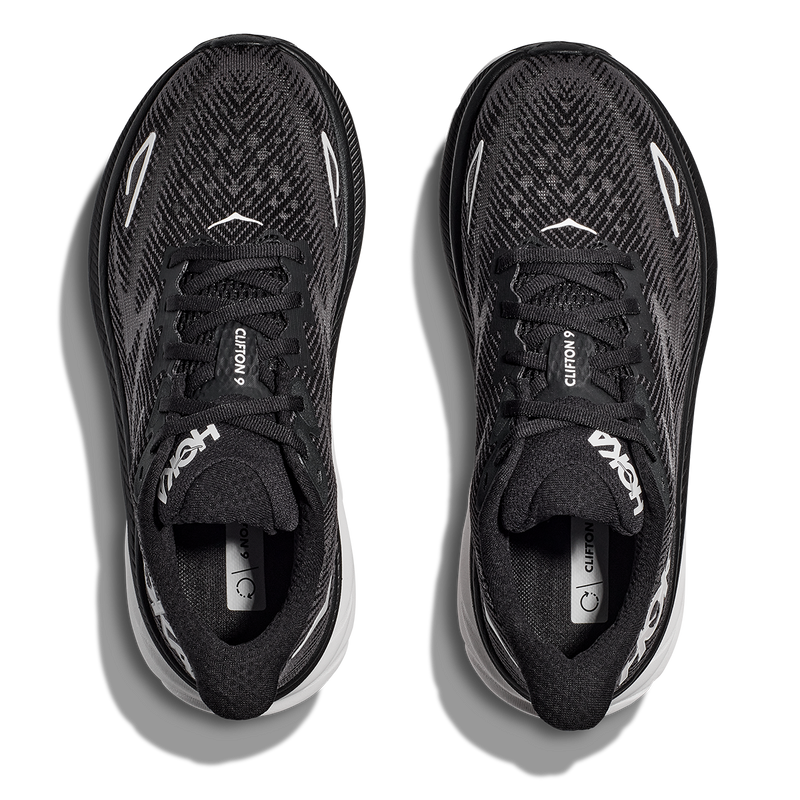 Hoka Clifton 9 - Black - White